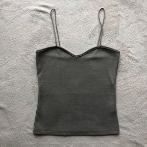 SHEIN SIZE XS ribbed grey tank top